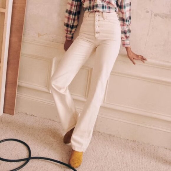 Sezane Denim - Sezane Justin trousers- Ecru